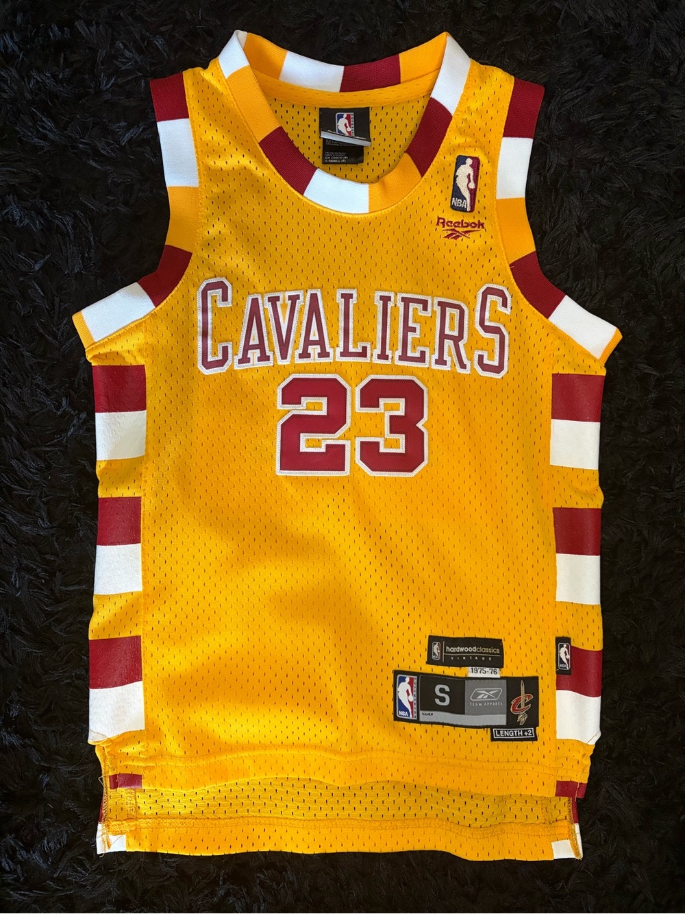 Reebok Kids' Cleveland Cavaliers Yellow #23 Basketball Jersey